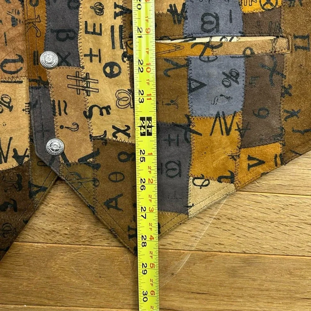 Vintage suede patchwork vest - Picture 4 of 4